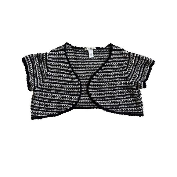 Liz Claiborne Knit Crocheted Cropped bolero size 1X - Picture 1 of 5